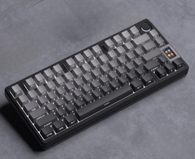 아우라 f87 aura 핫스왑 pro 기계식 게이밍 게임 각인 그레이축 키보드 - 상품 이미지