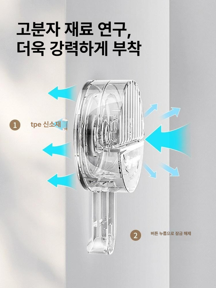 의류 건조대 부착형 벽걸이 스테인리스 행거 빨래걸이 수납 랙 - 상세 이미지 3