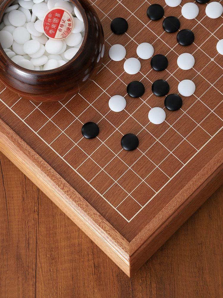원목 장기 바둑판 접이식 세트 테이블 고급 바둑 알까기 기원 육형제 장기알 시합 보드 - 상세 이미지 4