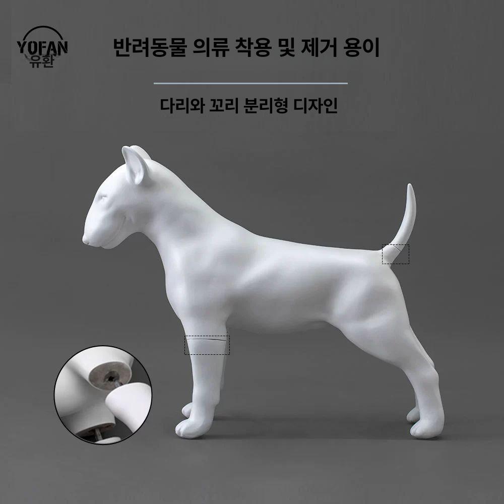 강아지 마네킹 애견 모델 디스플레이 촬영용 의류 소품 펫샵 스튜디오 진열대 - 상세 이미지 4