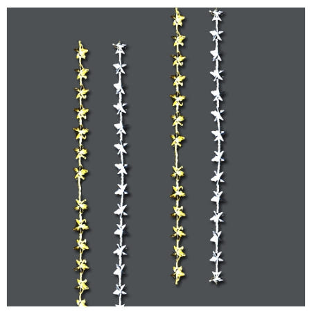 업체협력사 별 체인구슬 은색 구슬줄 파티장식 트리장식