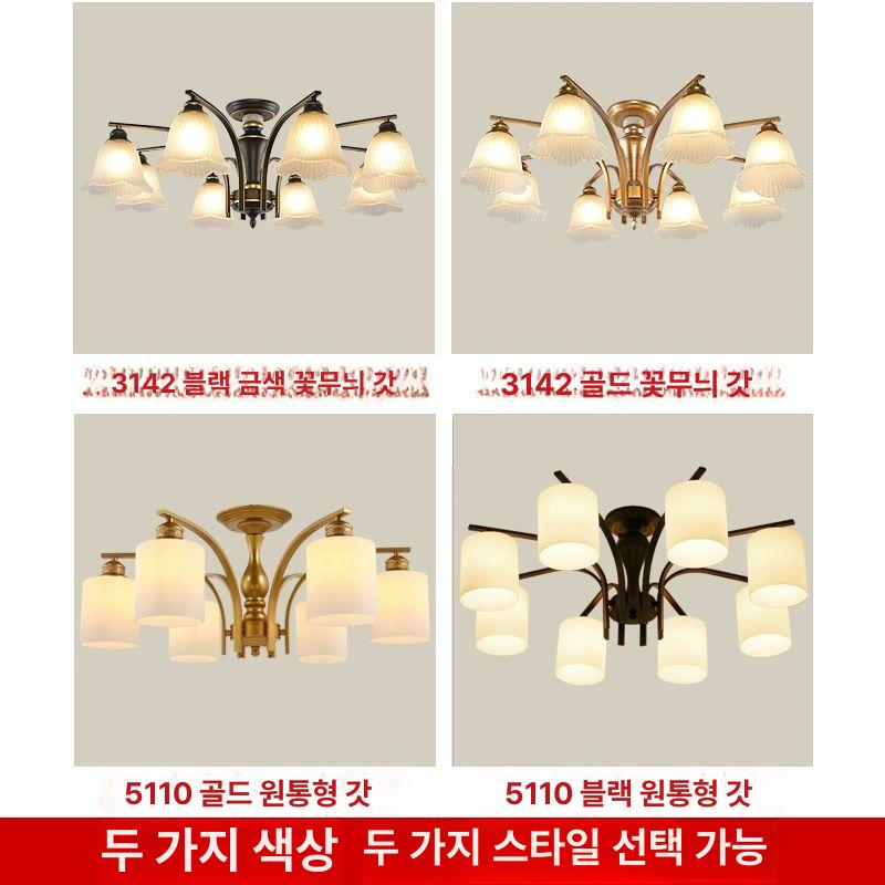 엔틱 샹들리에 led 조명 천장 밀크글라스 유럽풍 소형 실내 앤티크 클래식 - 상세 이미지 5