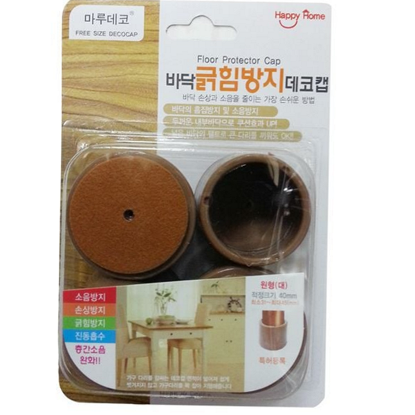 긁힘방지 의자 다리 캡 고무 의자 소음방지 바닥 체어 패드 - 상품 이미지