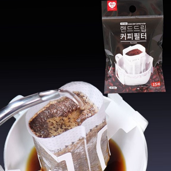 일회용 핸드 드립 커피 필터 휴대용 핸드 드립 필터 캠핑용 - 상품 이미지