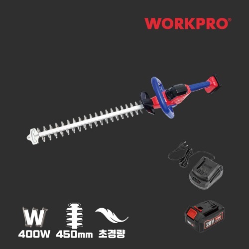워크프로 20V 4.0Ah 충전 무선 전정기 베어툴 WP391614 헤지트리머 전지톱 - 상세 이미지 2