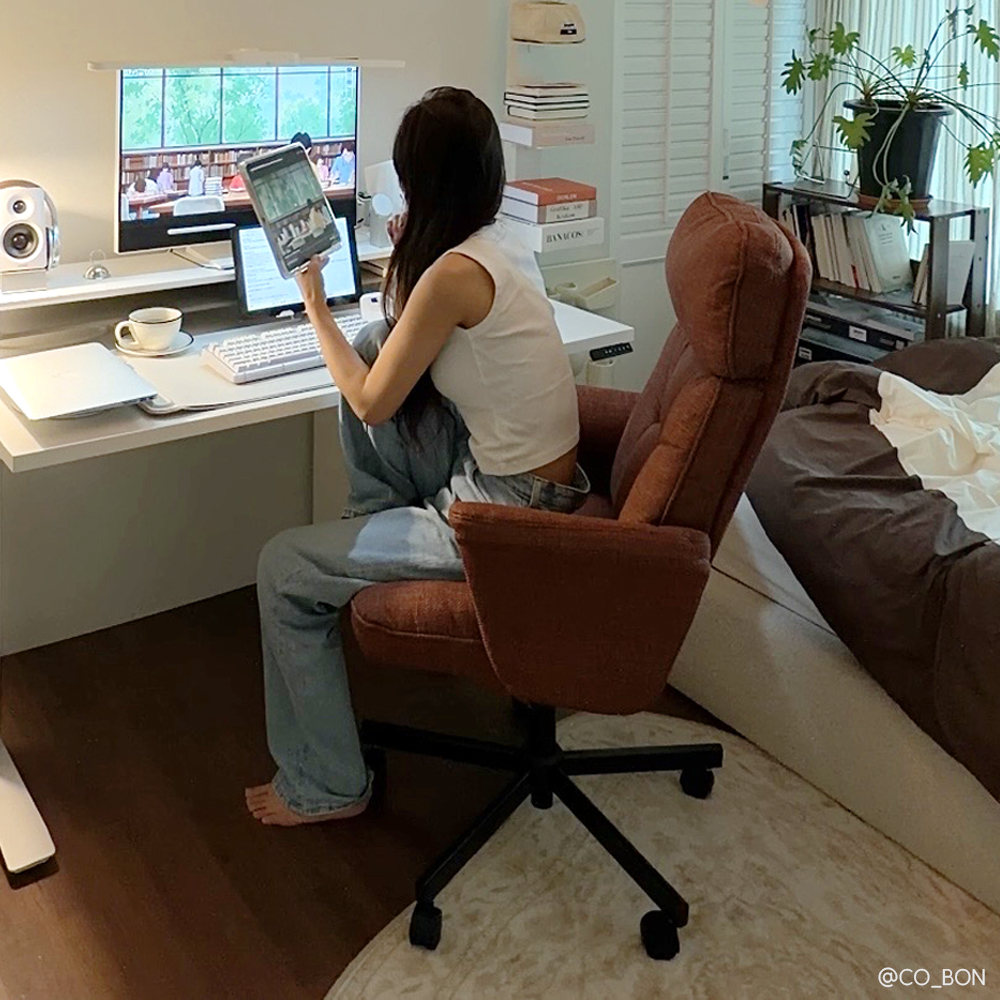 휴고 패브릭 편안한 사무실 컴퓨터 책상 의자 - 상품 이미지