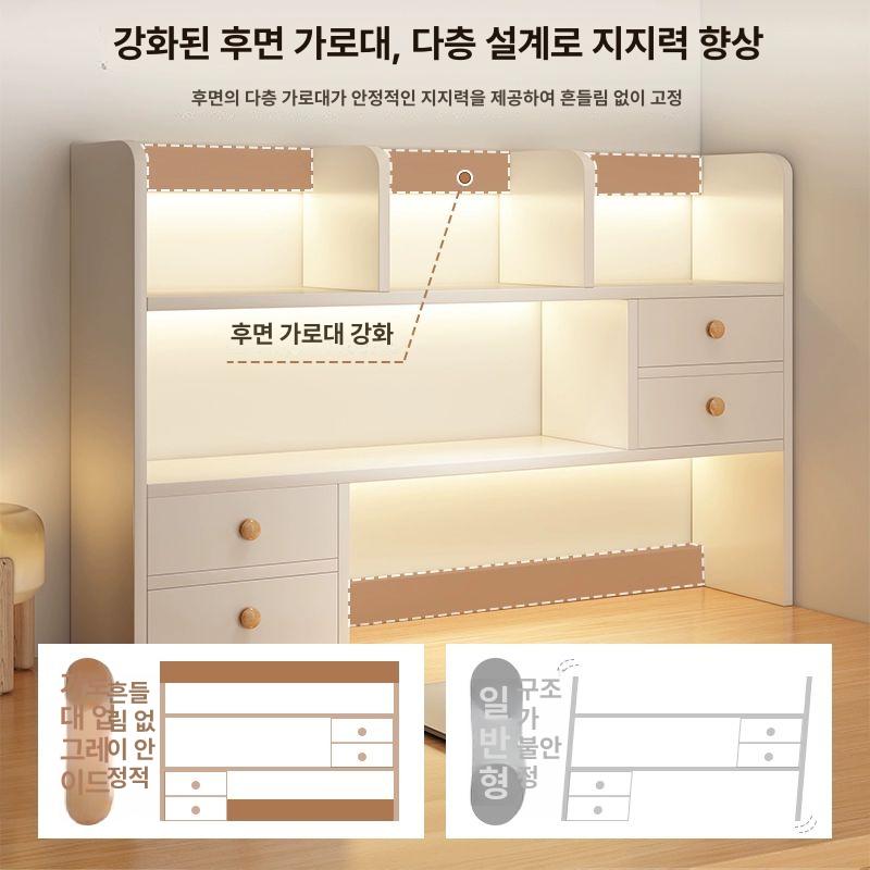 데스크 수납장 서랍장 틈새 슬림 사무실 책상서랍장 소형 약상자 수납 바퀴달린 책상 - 상세 이미지 3