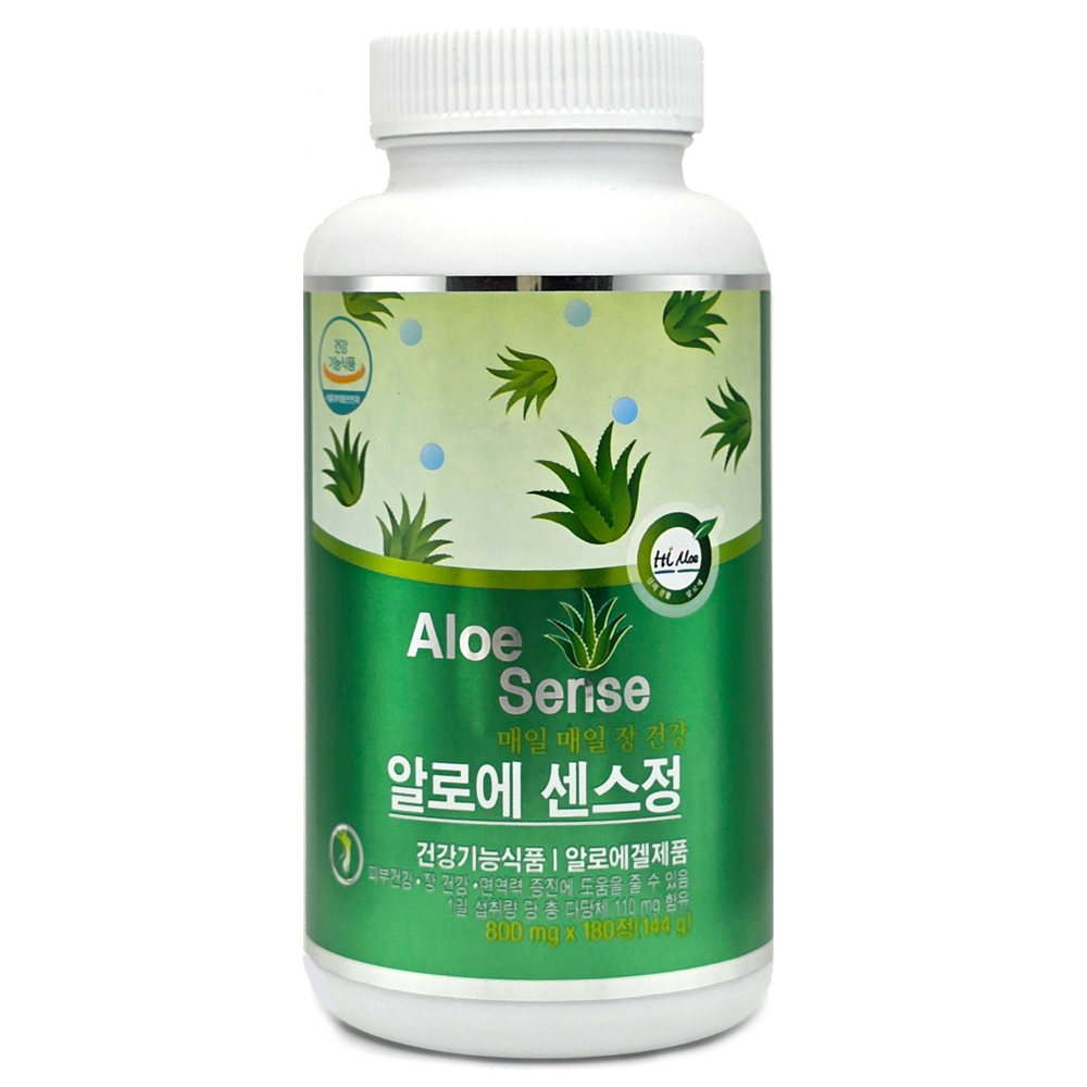 알로에 센스정 800mgx180정 2개월x1병 미국산 알로에베라 100배농축 장건강/칼로리컷 다이어트 택1 - 상품 이미지