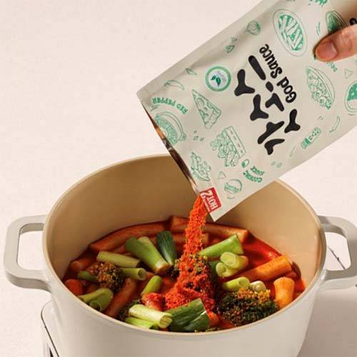 [갓소스] 파우치 60g X 1ea 순한맛,매운맛,아주매운맛  떡볶이소스 불닭소스 만능 양념분말 - 상세 이미지 5