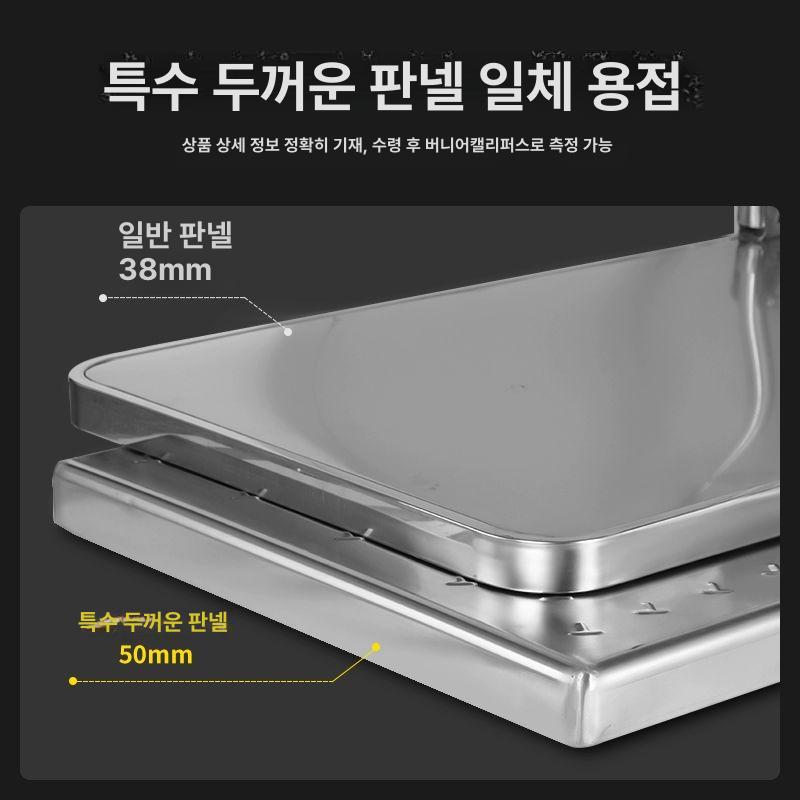 대형 대차 스테인리스 구르마 손수레 접이식 폴딩 운반차 철제 트롤리 카트 이동용 - 상세 이미지 4