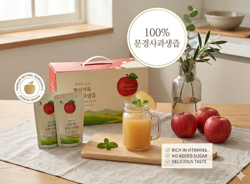 문경 사과즙 주심사과 100% 사과생즙 - 상품 이미지