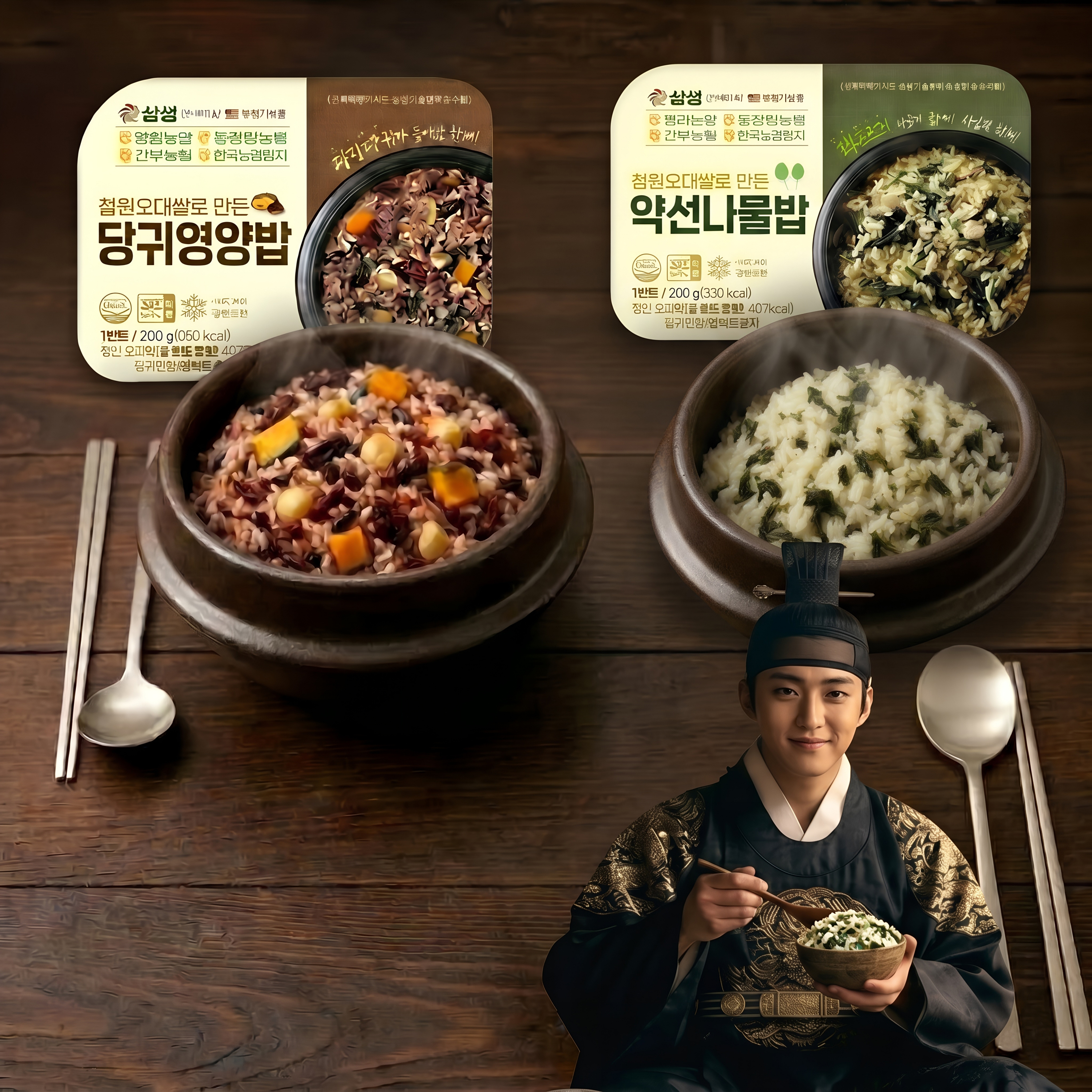 영월 청령포 단종 왕의 밥상 궁중보양 나물 약선나물밥 당귀영양밥 - 상품 이미지