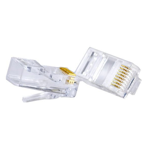 인터넷 cat 5e eutp 커넥터 투명랜 케이블 커넥터 플러그 랜선 - 상품 이미지