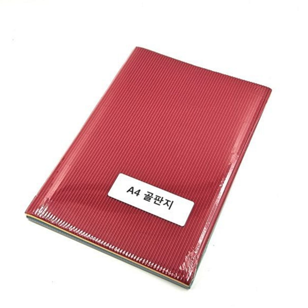 공예용 a4 골판지 다색 a4 혼합 골판지 만들기 수업용 종이 - 상품 이미지