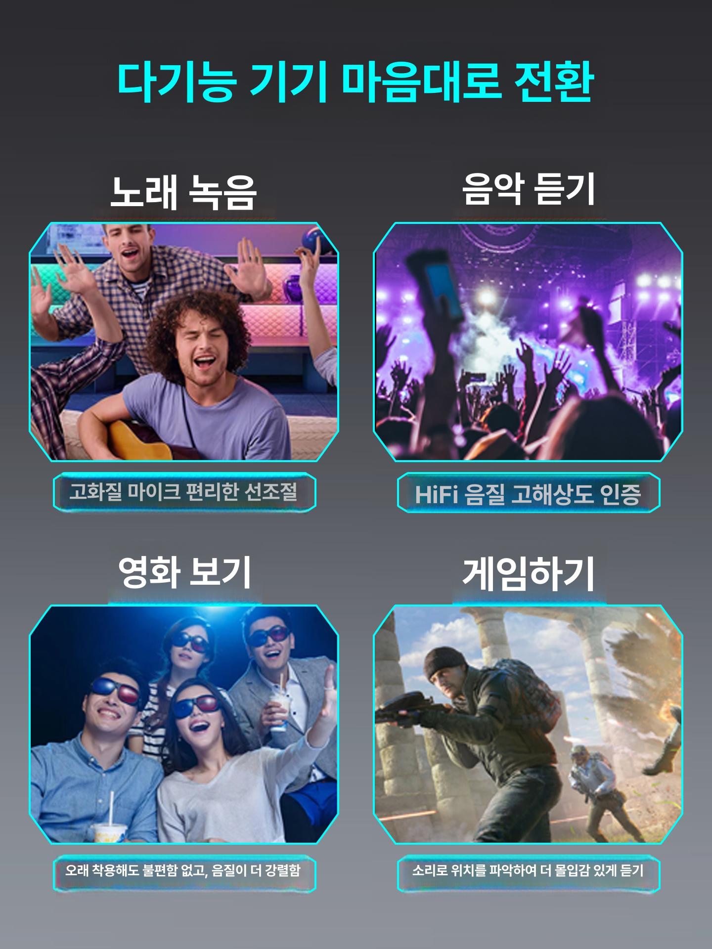 긴줄 이어폰 유선 방송용 컴퓨터 게임 헤드셋 연장선 케이블 C타입 오디오 - 상세 이미지 4