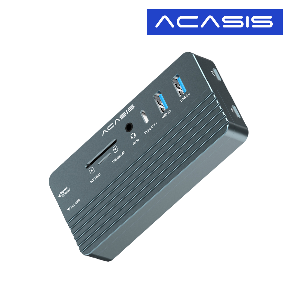 아카시스 CM073 + M.2 NVME 외장SSD 1TB 마이크론 탑재 10-in-1 10Gbps 멀티 도킹스테이션 외장하드 - 상세 이미지 2