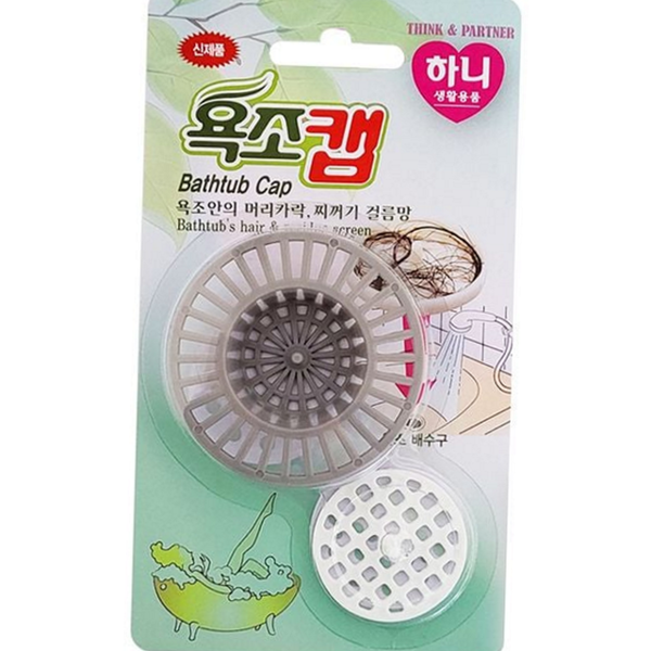 고무 욕조 배수구 캡 필터 욕실 배수구 마개 이물질망 커버 - 상품 이미지