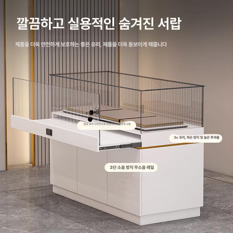 쥬얼리 진열장 금은방 쇼케이스 다리 목걸이 곡선형 매대 캐비닛 주얼리 업소용 악세서리 - 상세 이미지 2