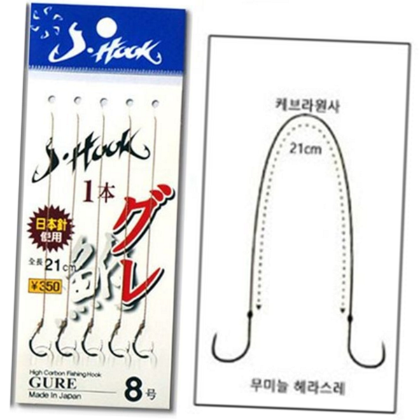낚싯바늘 묶음 낚시 바늘 묶음 바늘 채비 - 상품 이미지