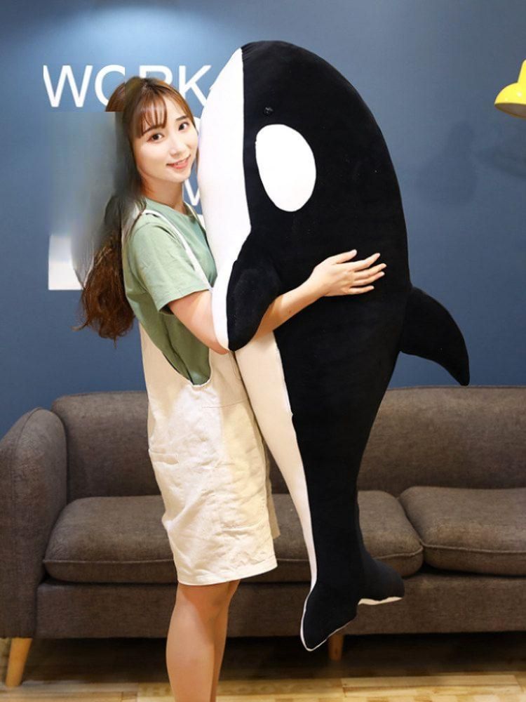 대형 범고래 인형 텍사스 애착 솜인형 애착인형 귀여운 선물 쿠션 - 상세 이미지 4