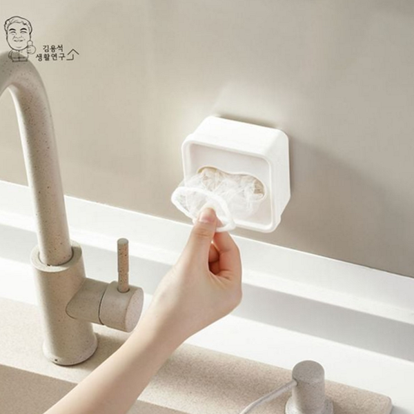 싱크대 비닐 봉투 정리함 디스펜서 주방 비닐 정리함 수납함 보관함 - 상품 이미지