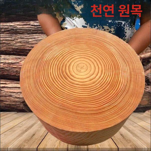 정육점 원형도마 플레이팅 식당 커팅보드 업소용 원목 플레이트 - 상세 이미지 3