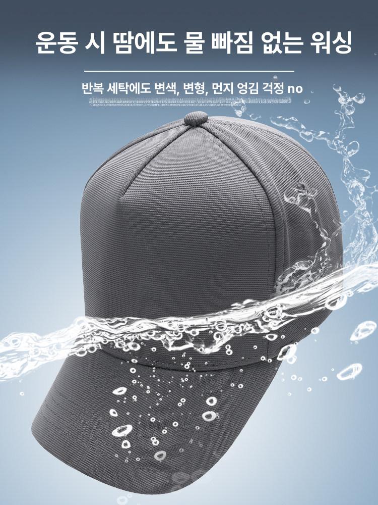 빅사이즈 볼캡 무지 뒤로쓰는모자 베어 힙합 리어 소프트탑 덕빌 포시즌 큰남자 텍스처드 - 상세 이미지 5
