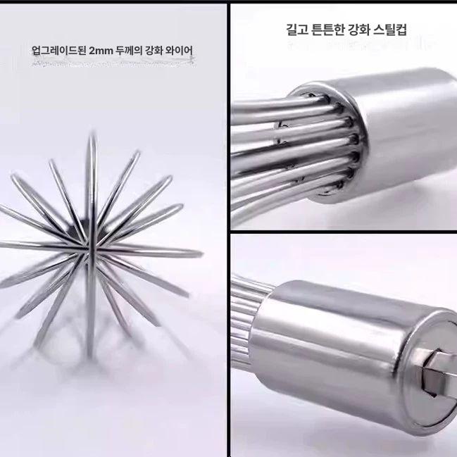 전동드릴 휘핑기 업소용 16선 거품기 믹서 핸드블렌더 제빵용 스테인리스 스틱형 - 상세 이미지 4