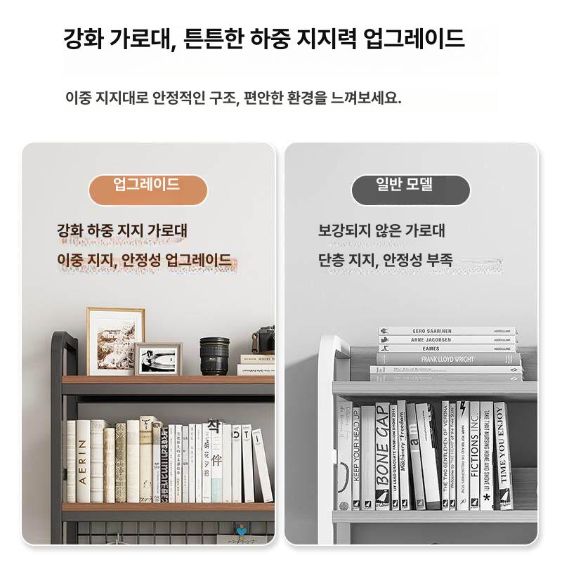 데스크 선반 거치대 다용도 수납 컴퓨터 책상 모니터선반 모니터받침 받침대 정리 높이조절 - 상세 이미지 4