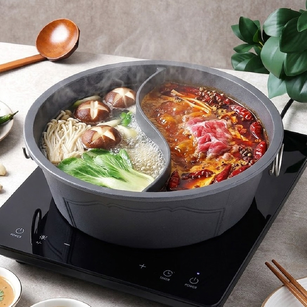 블랙스미스 인덕션 반반 냄비 30 IH 훠궈 마라탕 샤브샤브 전골 - 상품 이미지