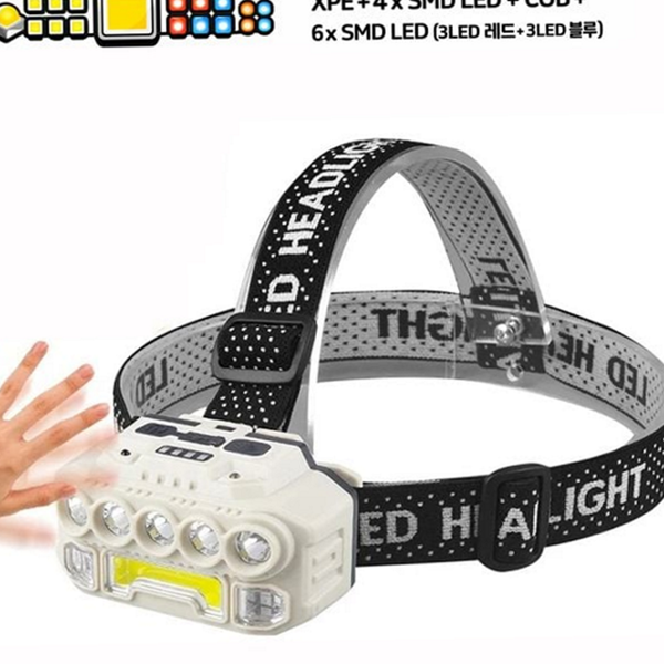 다용도 led 헤드 랜턴 충전식 모션 센서 랜턴 휴대용 캠핑 - 상품 이미지