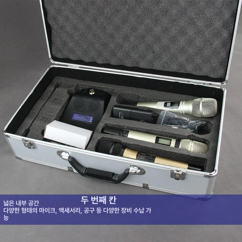 마이크 보관함 음향장비 휴대용 공연 스펀지 수납함 정리함 캐비닛 보관 마이크보관함 방송 - 상세 이미지 4