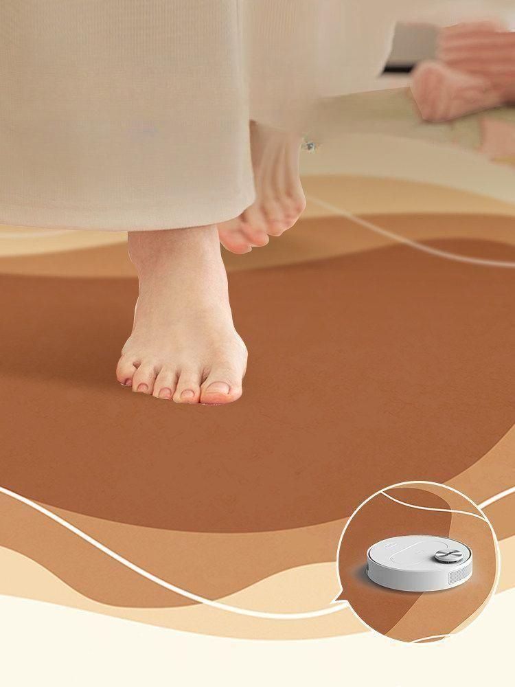 비정형 거실 방바닥매트 카펫 딥그레이 레이크블루 방바닥 양탄자 속의 - 상세 이미지 3