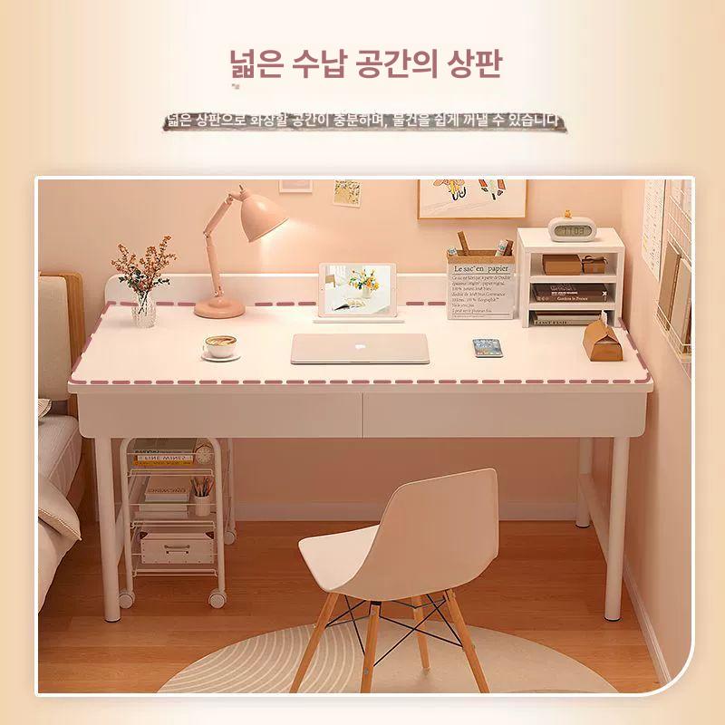 접이식 화장대 서랍형 소형 주니어화장대 수납 간이 이동식 테이블 미니 침실 서랍 심플 - 상세 이미지 5