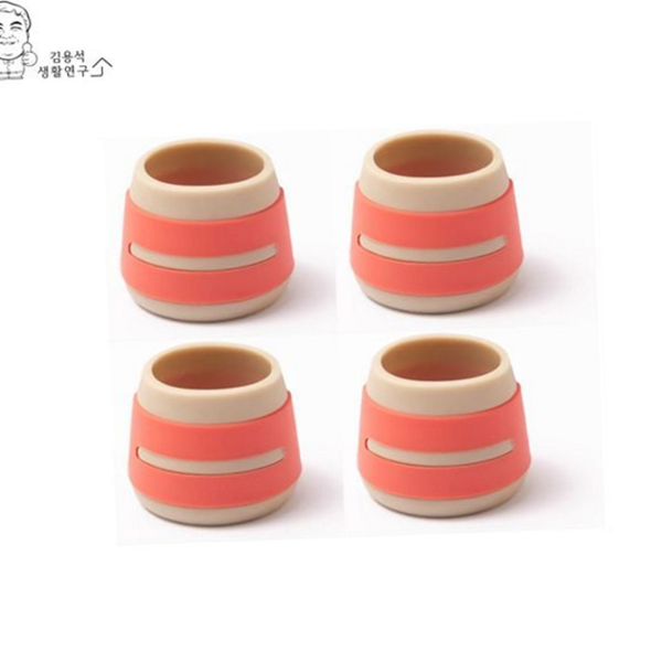 소음방지 의자 다리 커버 실리콘 의자 발 커버 층간소음 방지 - 상품 이미지