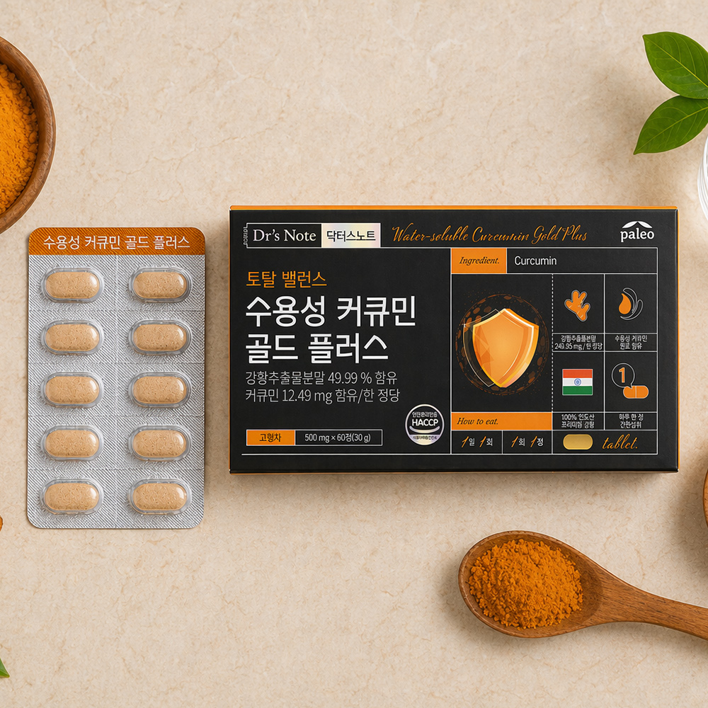 [6개월분] 팔레오 수용성 커큐민 골드 플러스 60정, 3개 - 상세 이미지 2