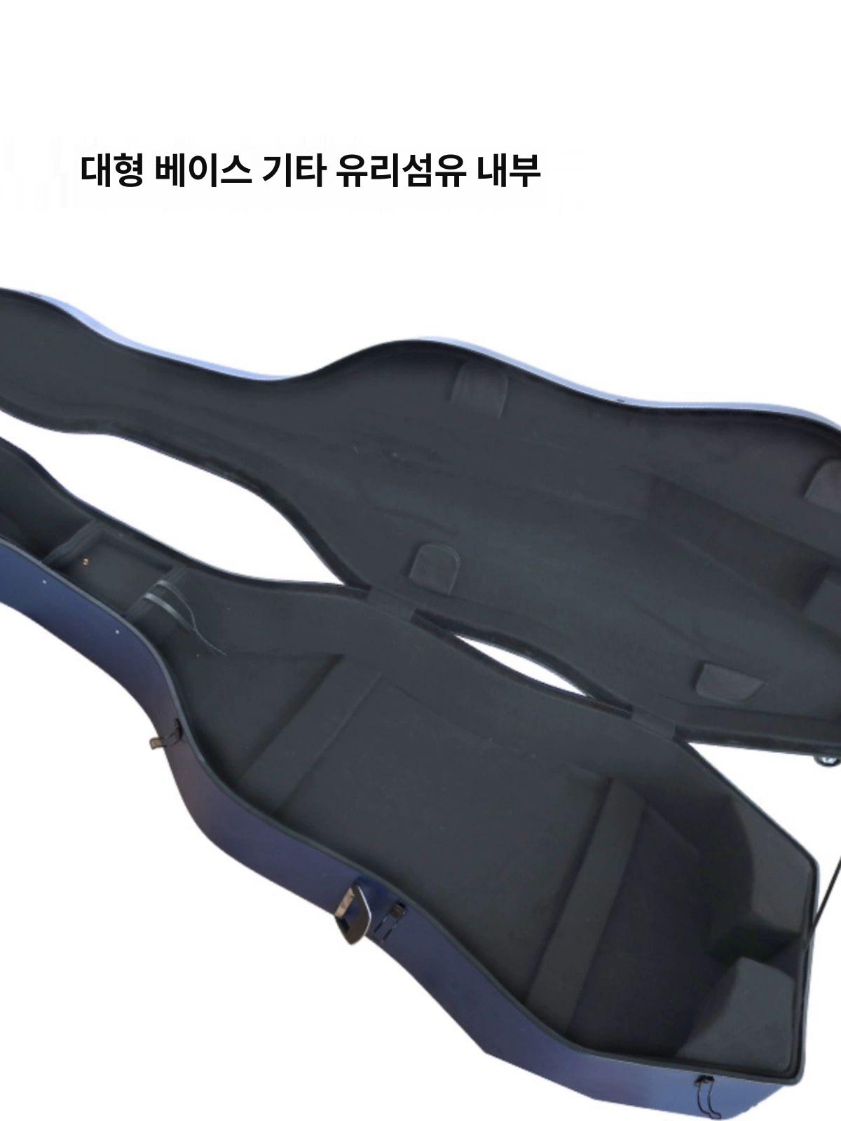 더블 케이스 하드 콘트라베이스 배낭 바퀴 휴대용 캐리어 가방 프로텍션 - 상세 이미지 5