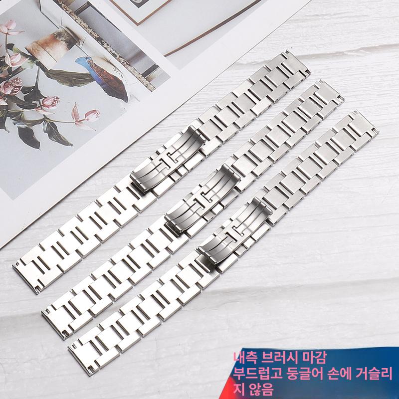 메탈 시계줄 시계스트랩 스틸 워치스트랩 실버 교체용 메쉬 메탈스트랩 - 상세 이미지 3