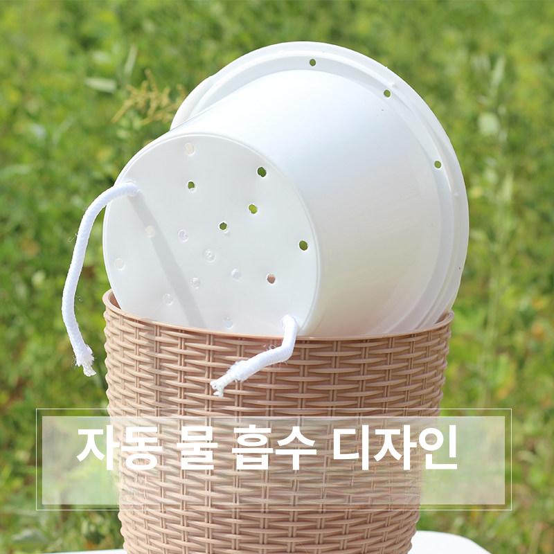 인테리어 대형화분 플라스틱 거실 텃밭 배란다 유니크 토분 분갈이 사각 - 상세 이미지 3