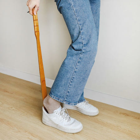 주걱 나무 고급 스러운 구두칼 55cm 걸이 헤라 디자인