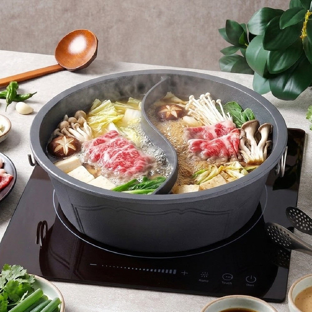 블랙스미스 인덕션 반반 냄비 30 IH 훠궈 마라탕 샤브샤브 전골 - 상세 이미지 2