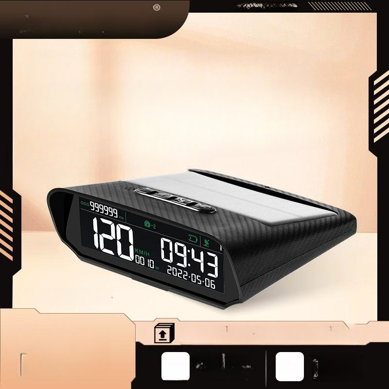 차량용 자동차 시계 무선 디지털 아날로그 경제형 태양열 X100 거리 1000mAh 접이식 커넥터 포함 - 상품 이미지