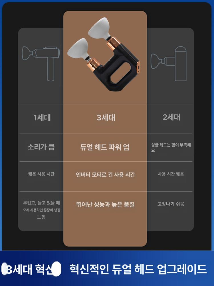 진동 마사지기 전동 단계 어깨 목 실리콘 안마기 휴대용 소형 마사지 케어 - 상세 이미지 2