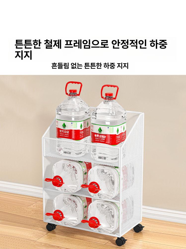 이동식 북트롤리 수납선반 철제 간이 웨건 카트 정리함 책장 스탠딩 북선반 트레이 바퀴 - 상세 이미지 5