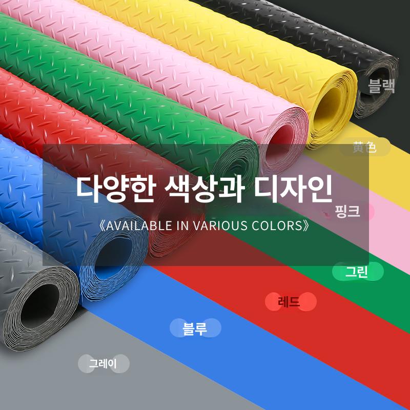 pvc 고무 매트 사무실 고무매트 복도 방수 길이 현관 창고 카펫 업소용 바닥재 바닥매트 - 상세 이미지 3