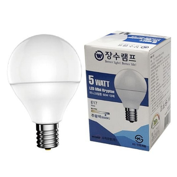 크립톤 e17 램프 전구형 소형 led 전구 절약 설치 - 상품 이미지