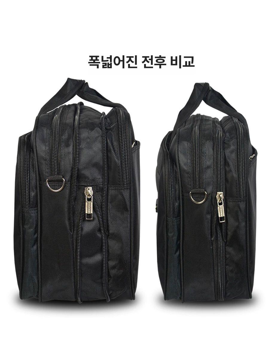 대형 직장인 서류가방 초대형 메신저 남성용 회사원 대용량 가죽 남성 - 상세 이미지 3