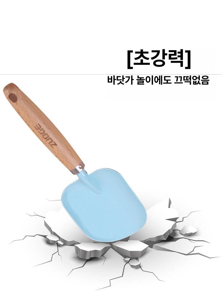 모래놀이 철제 삽 모래통 해변 장난감 세트 원예 도구 블루시리즈 디럭스 해변 모래놀이 10종 세트 - 상세 이미지 4