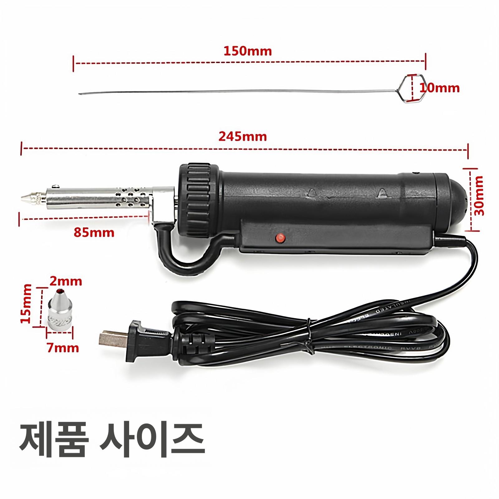 납땜 흡입기 인두기 고출력 필터 소형 자동 땜납 온도조절 납 용접 디솔더링 전기 인두 - 상세 이미지 4