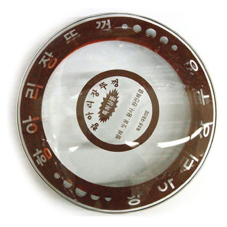 항아리 뚜껑 된장 단지 장독 유리 뚜껑 3호 26cm 커머스픽301